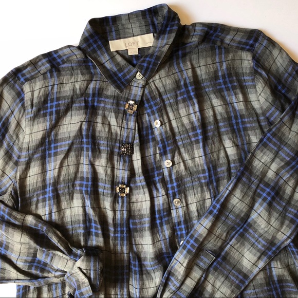 Embellished flannel LOFT - Picture 3 of 3